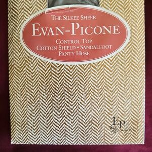 Vintage Evan Picone Designer Pantyhose NWT - Size Long - Picone Beige